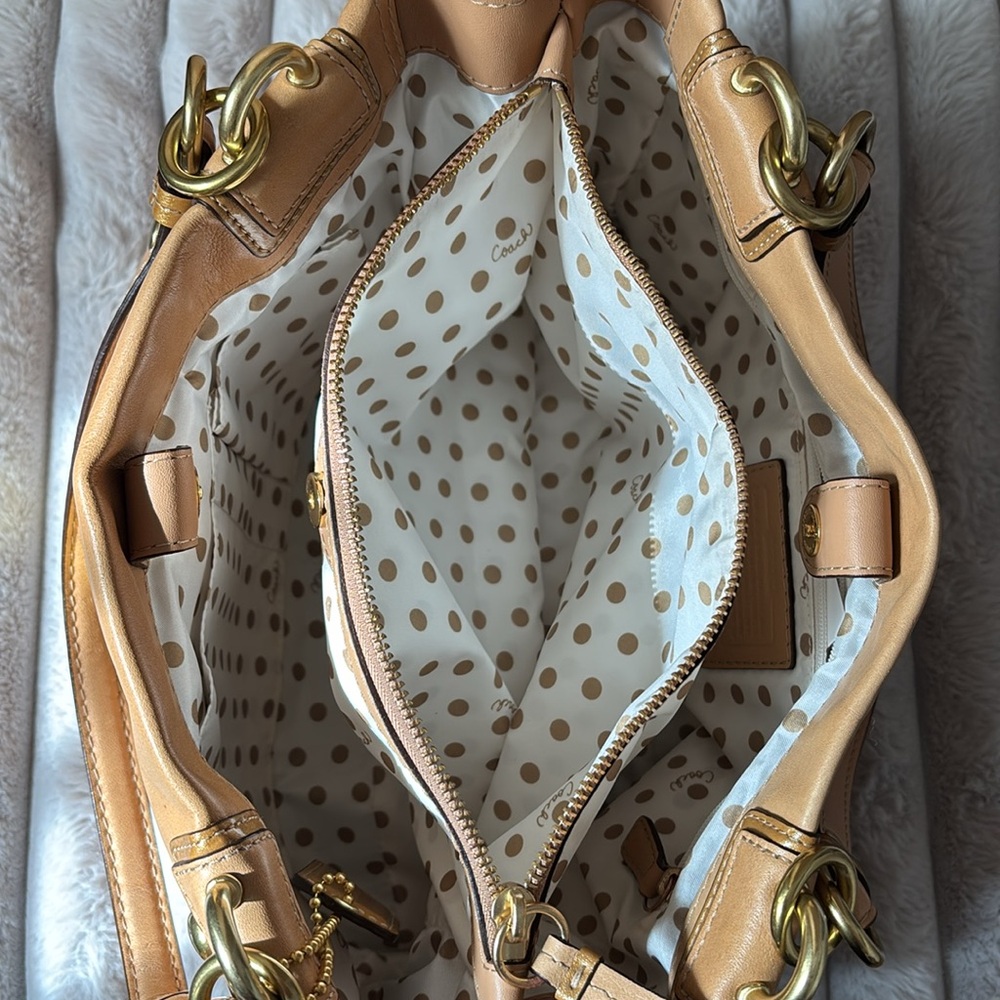 Coach Tan Leather Satchel 14522 - Picture 12 of 15